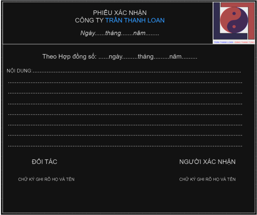 HÌNH ẢNH CÔNG TY TRẦN THANH LOAN
